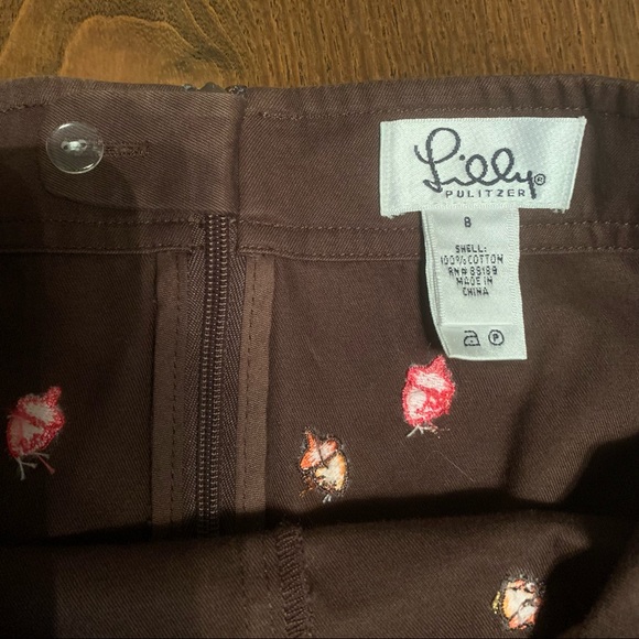 Lilly Pulitzer Acorn Embroidery Skirt - Perfect for Thanksgiving 🍁🦃🍁 - Picture 4 of 4